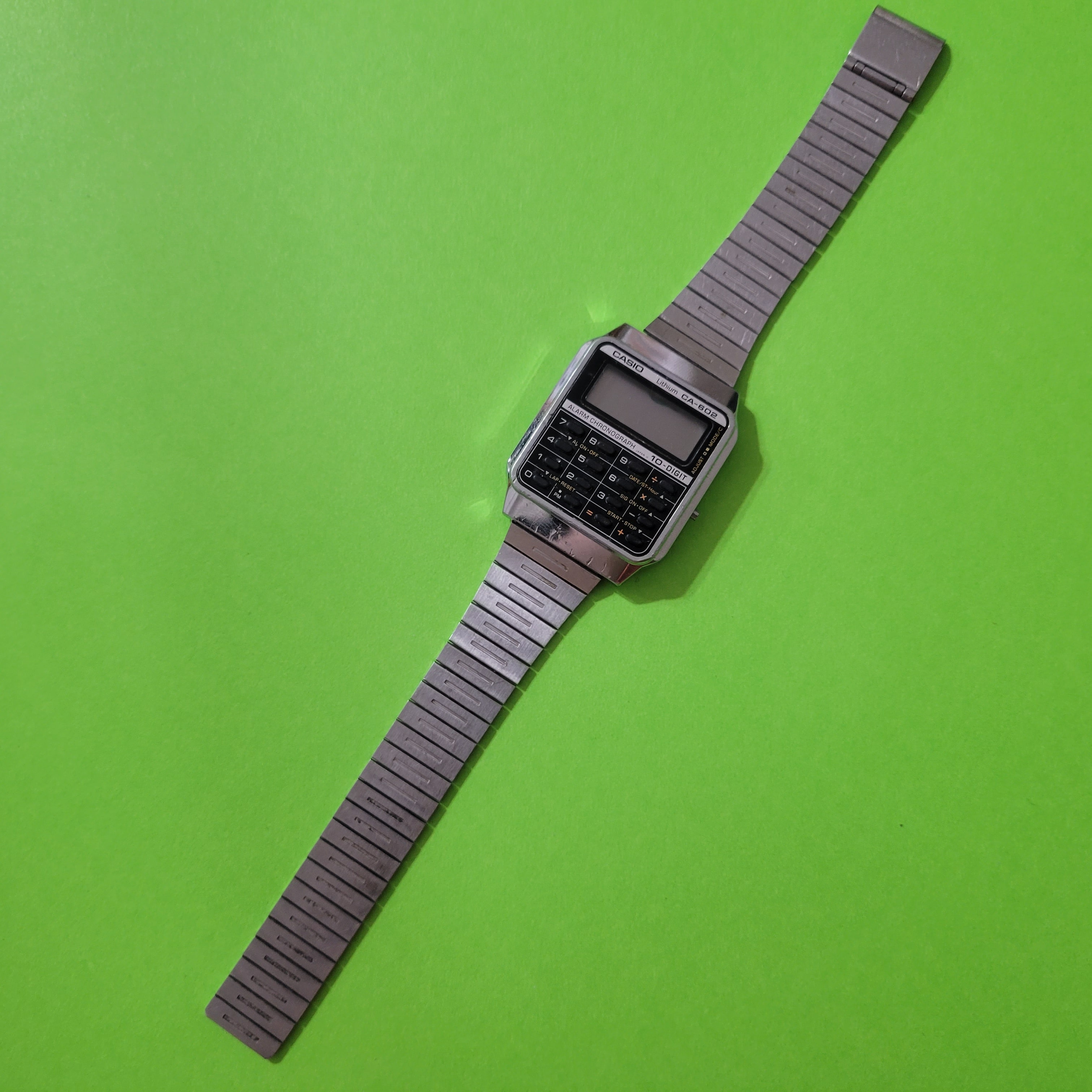 An image of a Casio CA-602 calculator watch